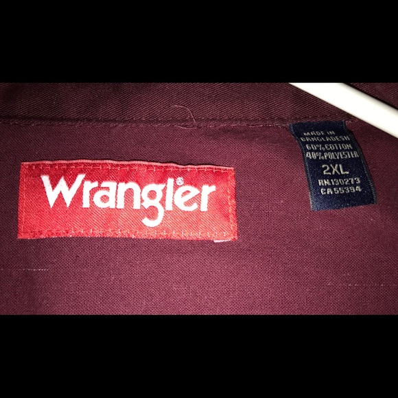 Wrangler long sleeve button down shirt size 2XL - Picture 5 of 6